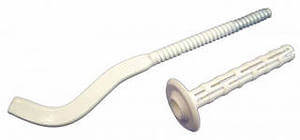 Кронштейн радиатора анкерный белый 180