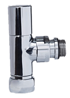 Вентиль угловой круглый 1/2" нар.р. - 3/4" н/г