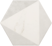 Equipe Carrara Hexagon Peak 17,5х20 см Напольная плитка