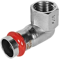 ROMMER Угольник-переходник ВПр-ВР 18х1/2 из нержавеющей стали прессовой, арт. RSS-0009-001812