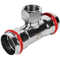 ROMMER Тройник-переходник ВПр-ВР 42х1, из нержавеющей стали, прессовой, арт. RSS-0015-000421